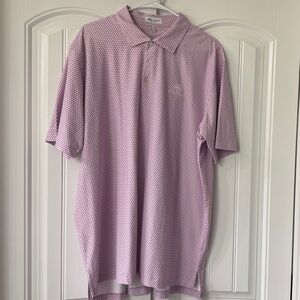Peter Millar Men's Purple Patterned Polo Shirt